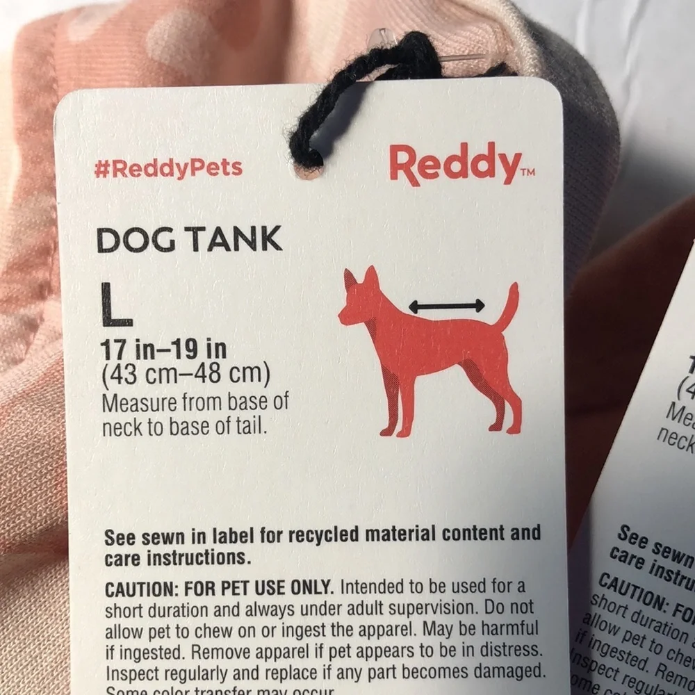 NWT Bundle 2 Reddy pink camo dog tank tee top L